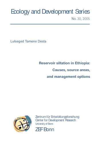 Reservoir siltation in Ethiopia:
