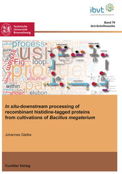 In situ-downstream processing of recombinant histidine-tagged proteins  from cultivations of Bacillus megaterium