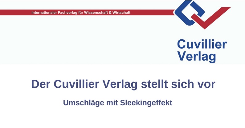 Der Cuvillier Verlag stellt sich vor: Sleeking-Verfahren
