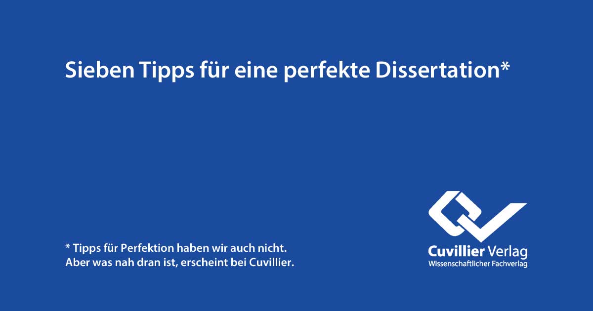 Sieben Tipps für die perfekte Promotion