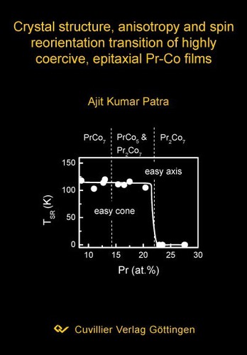 Crystal structure, anisotropy and spin reorientation transition of highly coercive, epitaxial Pr-Co films