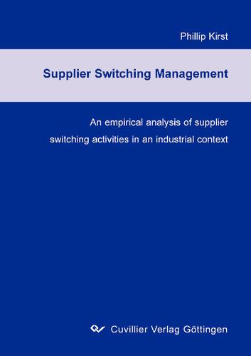 Supplier Switching Management		