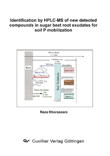 Identification by HPLC-MS of new detected compounds in sugar beet root exudates for soil P mobilization