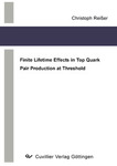 Finite Lifetime Effects in Top Quark Pair Production at Threshold