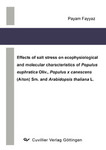 Effects of salt stress on ecophysiological and molecular characteristics of Populus euphratica Oliv., Populus x canescens (Aiton) Sm. and Arabidopsis thaliana L.