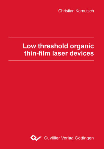 Low threshold organic thin-film laser devices