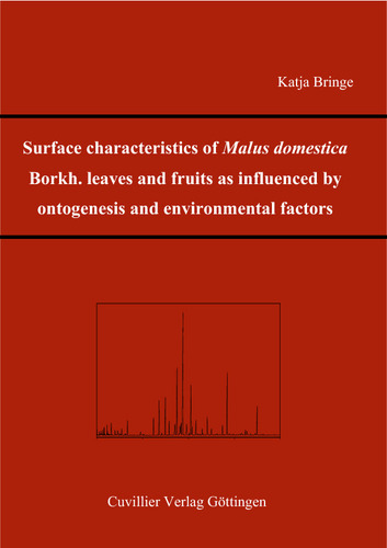 Surface characteristics of Malus domenistica Borkh. leaves and fruits as influenced by ontogenesis and environmental factors