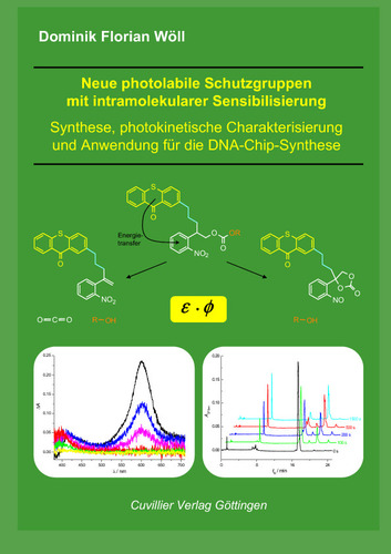 Neue photolabile Schutzgruppen mit intramolekularer Sensibilisierung – Synthese, photokinetische Charakterisierung und Anwendung für die DNA–Chip–Synthese