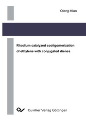 Rhodium catalyzed cooligomerization of ethylene with conjugated dienes