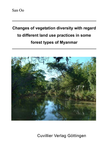 Changes of vegetation diversity with regard to different land use practices in some forest types of Myanmar