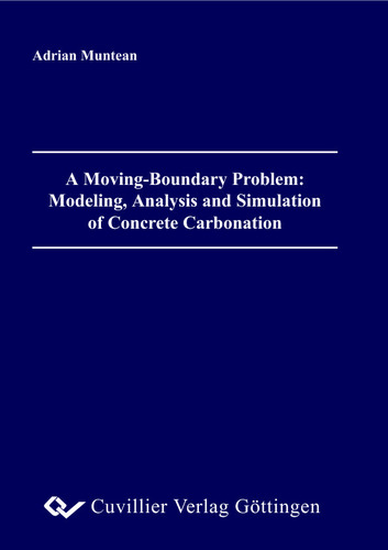 A Moving-Boundary Problem: Modeling, Analysis and Simulation of Concrete Carbonation