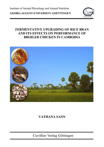 Fermentative Upgrading of Rice Brain and its Effects on Performance of Broiler Chicken in Cambodia