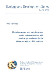 Modeling water and salt dynamics under irrigated cotton with shallow groundwater in the Khorezm region of Uzbekistan