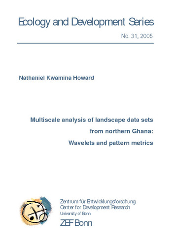 Multiscale analysis of landscape data sets from northern Ghana: Wavelets and pattern metrics