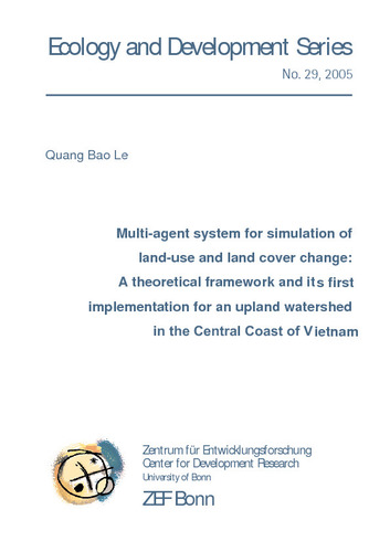 Multi-agent system for simulation of land-use and land cover change