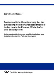 Sozialstaatliche Verantwortung bei der Einbettung flexibler Arbeitszeitmodelle in das deutsche Finanz-, Wirtschafts- und Sozialsystem