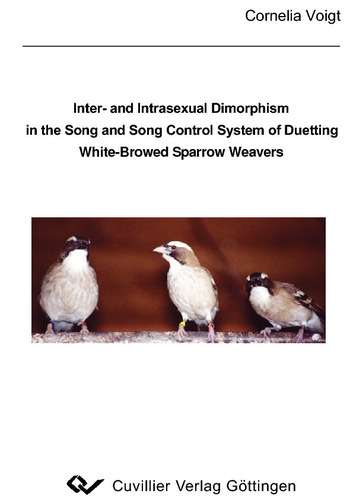 Inter- and Intrasexual Dimorphism in the Song and Song Control System of Duetting White-Browed Sparrow Weavers