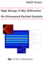 High energy x-ray diffraction on ultrasound excited crystals