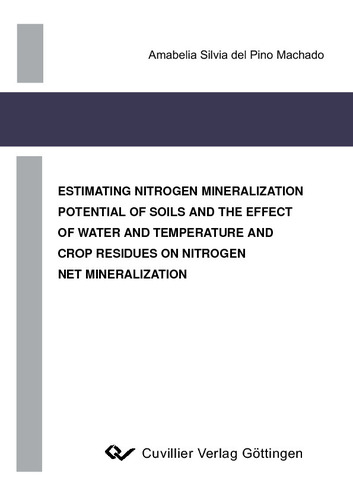 Estimating Nitrogen Mineralization Potential of Soils and the Effect of Water and Temperature and Crop Residues on Nitrogen Net Mineralization