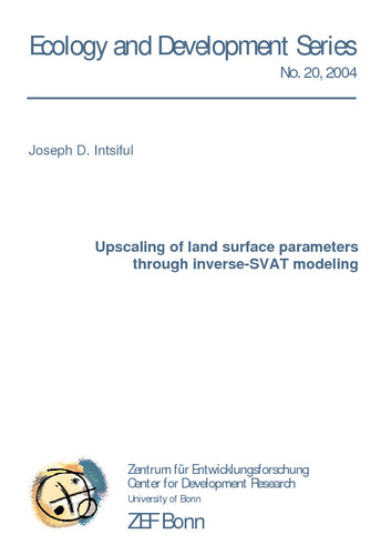Upscaling of land surface parameters through inverse-SVAT modeling