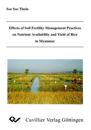 Effects of Soil Fertility Management Practices on Nutrient Availability and Yield of Rice in Myanmar