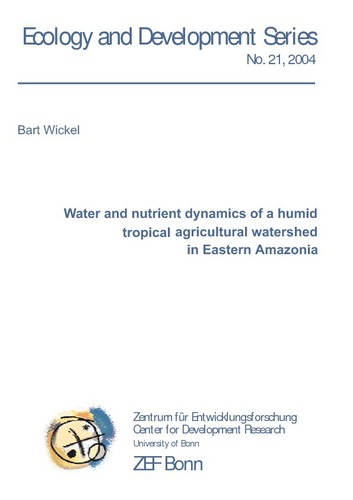 Water and nutrient dynamics of a humid tropical agricultural watershed in Eastern Amazonia