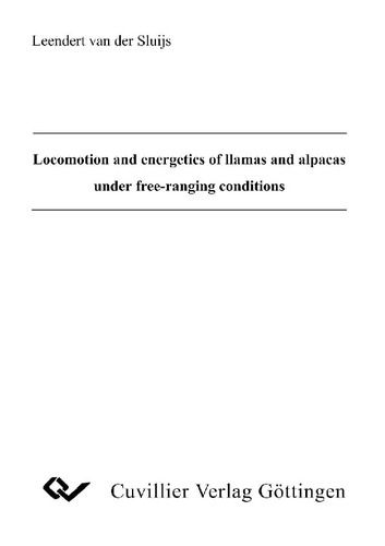 Locomotion and energetics of llamas and alpacas under free-ranging conditions