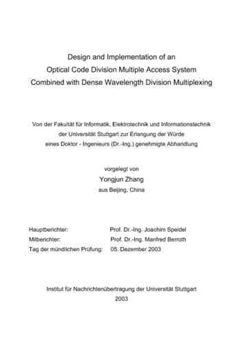 Design and Implementation of an Optical Code Division Multiple Access System combinded with Dense Wavelength Division Multiplexing