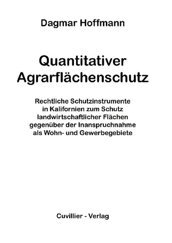 Quantitativer Agrarflächenschutz