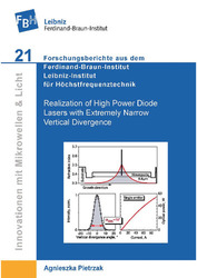 Realization of High Power Diode Lasers with Extremely Narrow Vertical Divergence