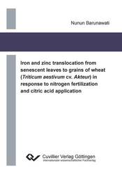 Iron and zinc translocation from senescent leaves to grains of wheat (Triticum aestivum cv. Akteur) in response to nitrogen fertilization and citric acid application