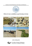 Effects of water availability on goat farming in Jordan