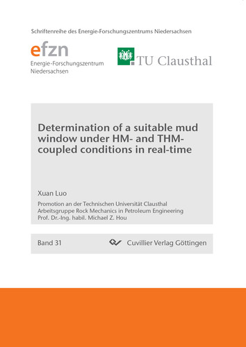 Determination of a suitable mud window under HM and THM-coupled conditions in real-time