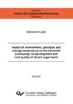Impact of environment, genotype and storage temperature on the microbial community, rot development and root quality of stored sugar beets