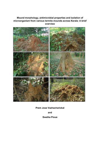 Mound morphology, antimicrobial properties and isolation of microorganism from various termite mounds across Kerala