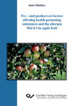 Pre – and postharvest factors affecting health-promoting substances and the allergen Mal d 1 in apple fruit