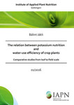 The relation between potassium nutrition and water-use efficiency of crop plants
