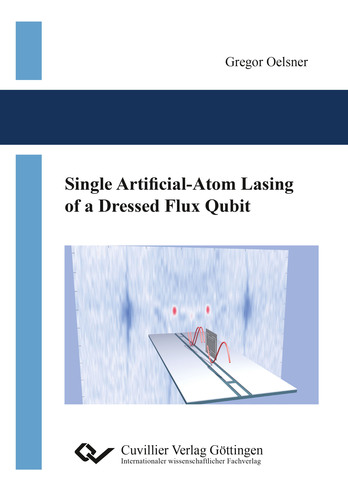 Single Artificial-Atom Lasing of a Dressed Flux Qubit