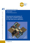 Development and analysis of diode laser ns-MOPA systems for high peak power application
