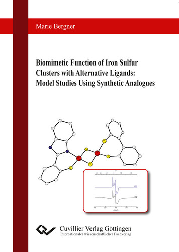 Biomimetic Function of Iron Sulfur Clusters with Alternative Ligands