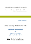 Proton Exchange Membrane Fuel Cells Platinum-Free Oxygen Reduction and Performance Degradation by Start-Up/Shut-Down Events