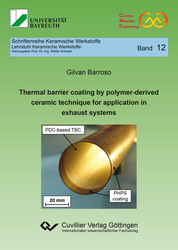 Thermal barrier coating by polymer-derived ceramic technique for application in exhaust systems
