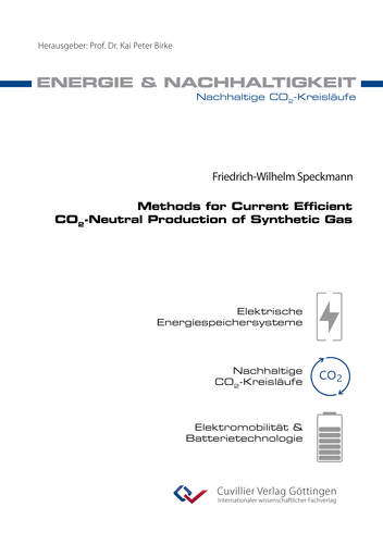 Methods for Current Efficient CO₂-Neutral Production of Synthetic Gas