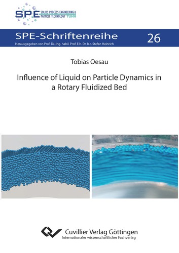 Influence of Liquid on Particle Dynamics in a Rotary Fluidized Bed