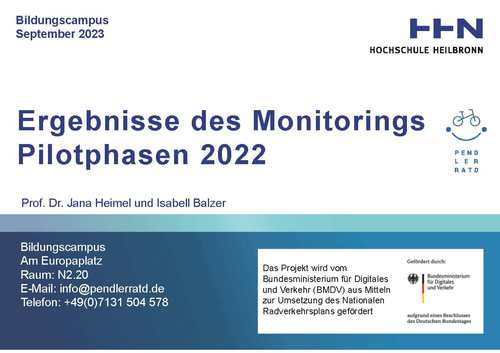PendlerRatD Ergebnisse des Monitorings Pilotphasen 2022