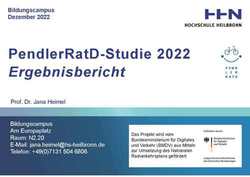 PendlerRatD-Studie 2022 Ergebnisbericht