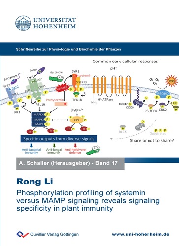 Phosphorylation profiling of systemin versus MAMP signaling reveals signaling specificity in plant immunity