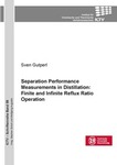 Separation Performance Measurements in Distillation: Finite and Infinite Reflux Ratio Operation