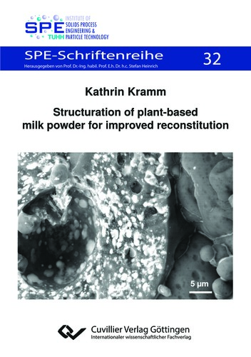 Structuration of plant-based milk powder for improved reconstitution