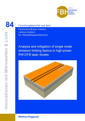 Analysis and mitigation of single mode emission limiting factors in high-power RW-DFB laser diodes